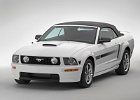 2007 mustang convertible gt california white black 001