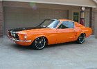 1967 mustang fastback restomod orange