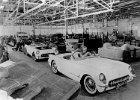 The first Corvettes produced in Flint, Michigan on June 30, 1953  The first Corvettes were produced in Flint, Michigan on June 30, 1953. Only 300 Corvettes were made for the 1953 model year - all Polo White with red interiors.