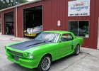 1966 mustang coupe restomod lime black 002
