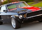 1967 mustang coupe restomod black red 001