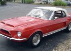 1968 mustang convertible gt500 red white 001