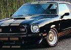1977 mustang hatchback cobraII black gold 001